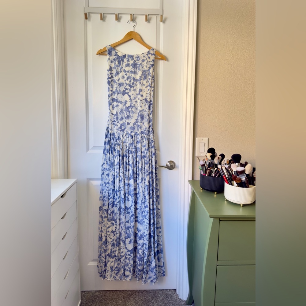 Reformation Camella Dress In Larkspur, worn once - Picture 8 of 16